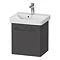 Duravit No.1 500mm Graphite Matt Wall Mounted Vanity Unit with Basin Large Image