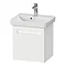 Duravit No.1 500mm White Matt Wall Mounted Vanity Unit with Basin Large Image