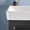 Duravit No.1 550mm Graphite Matt 1-Drawer Wall Mounted Vanity Unit with Basin (Trap Cut-Out)  Profile Large Image