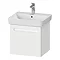 Duravit No.1 550mm White Matt 1-Drawer Wall Mounted Vanity Unit with Basin Large Image