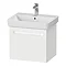 Duravit No.1 600mm White Matt 1-Drawer Wall Mounted Vanity Unit with Basin Large Image