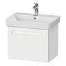 Duravit No.1 650mm White Matt 1-Drawer Wall Mounted Vanity Unit with Basin Large Image