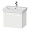 Duravit No.1 650mm White Matt 1-Drawer Wall Mounted Vanity Unit with Basin Large Image