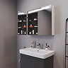 Duravit No.1 800 x 700mm Illuminated LED Mirror Cabinet