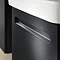 Duravit No.1 800mm Graphite Matt 1-Drawer Wall Mounted Vanity Unit with Basin Feature Large Image
