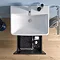 Duravit No.1 800mm Graphite Matt 1-Drawer Wall Mounted Vanity Unit with Basin Newest Large Image