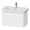 Duravit No.1 800mm White Matt 1-Drawer Wall Mounted Vanity Unit with Basin Large Image