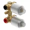Duravit No.1 Chrome Single Lever Bath Mixer Concealed Set - N15210008010 Profile Large Image