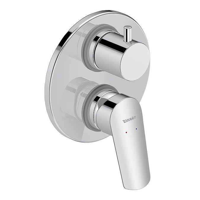 Duravit No.1 Chrome Single Lever Bath Mixer Concealed Set - N15210008010 Feature Large Image