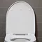 Duravit No.1 WonderGliss Compact 480mm Rimless Wall Hung Toilet + Seat  In Bathroom Large Image