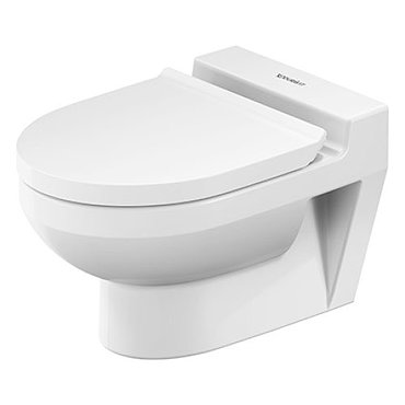 Duravit No.1 Compact Rimless Wall Hung Toilet + Soft-Close Seat  Profile Large Image
