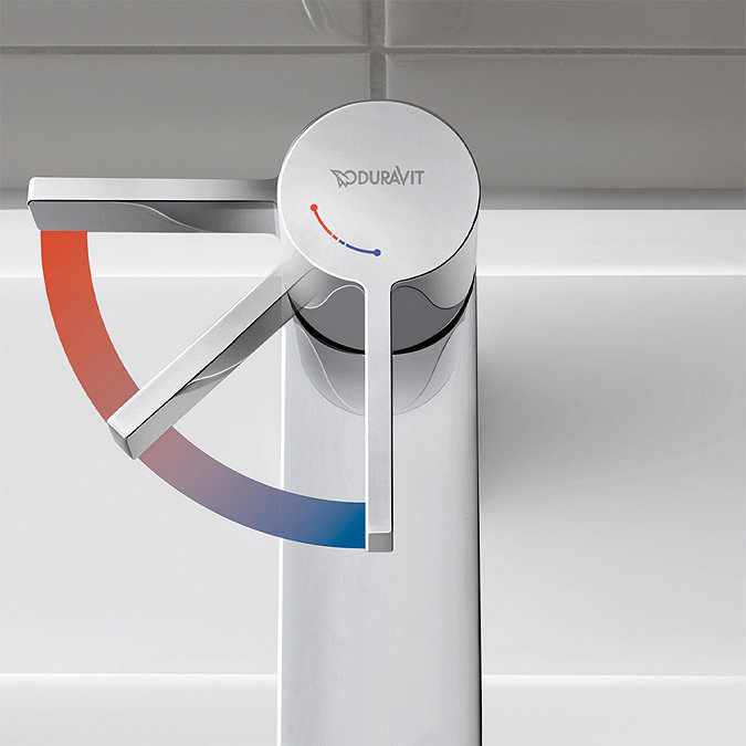 Duravit No.1 FreshStart S-Size Single Lever Basin Mixer - N11011002010 Profile Large Image