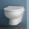 Duravit No.1 HygieneGlaze Compact 480mm Rimless Wall Hung Toilet + Seat  additional Large Image