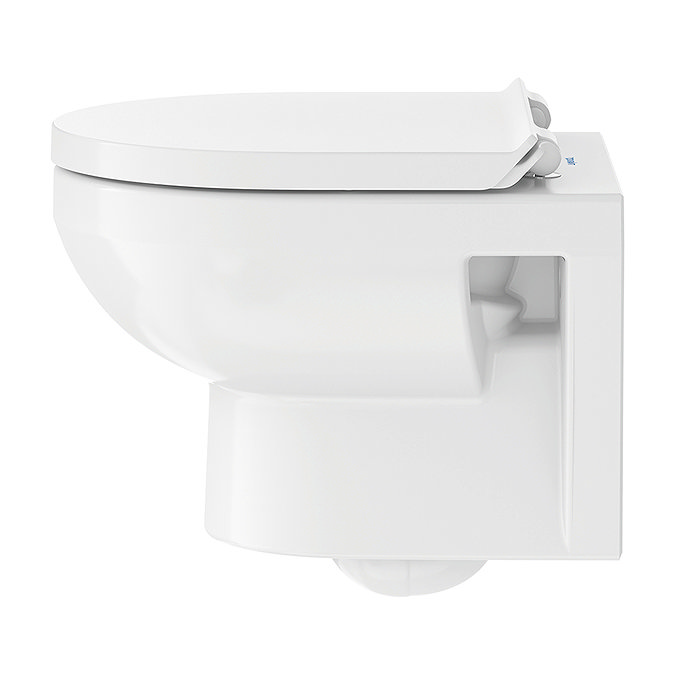 Duravit No.1 HygieneGlaze Compact 480mm Rimless Wall Hung Toilet + Seat  Newest Large Image