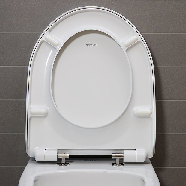 Duravit No.1 Rimless Back to Wall Toilet Pan + Soft-Close Seat  additional Large Image