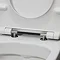 Duravit No.1 Rimless Back to Wall Toilet Pan with Vertical Outlet + Seat  Newest Large Image