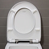 Duravit No.1 Rimless Back to Wall Toilet Pan with Vertical Outlet + Seat  additional Large Image