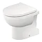 Duravit No.1 Rimless Back to Wall Toilet Pan with Vertical Outlet + Seat Large Image