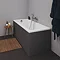 Duravit No.1 Single Ended Bath + Support Feet  In Bathroom Large Image