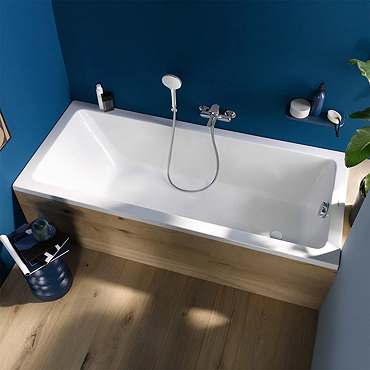 Duravit No.1 Single Ended Bath + Support Feet  Profile Large Image
