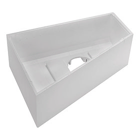 Duravit No.1 Styrene Support Box for Trapezoidal Bath - Left Hand Large Image