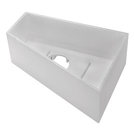 Duravit No.1 Styrene Support Box for Trapezoidal Bath - Right Hand Large Image