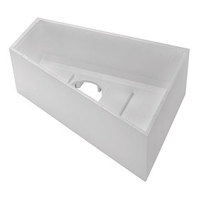 Duravit No.1 Styrene Support Box for Trapezoidal Bath - Right Hand Large Image