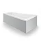 Duravit No.1 Trapezoidal Bath + Support Feet (Left Hand)  In Bathroom Large Image