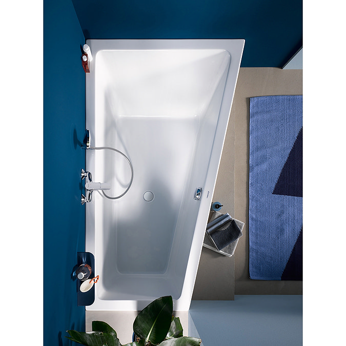 Duravit No.1 Trapezoidal Bath + Support Feet (Right Hand)  Standard Large Image