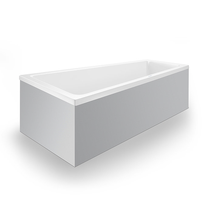 Duravit No.1 Trapezoidal Bath + Support Feet (Right Hand)  In Bathroom Large Image