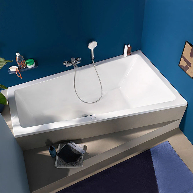 Duravit No.1 Trapezoidal Bath + Support Feet (Right Hand) Large Image
