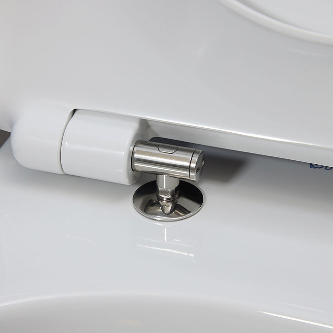 Duravit No.1 WonderGliss Compact Rimless Wall Hung Toilet + Soft-Close Seat  Newest Large Image