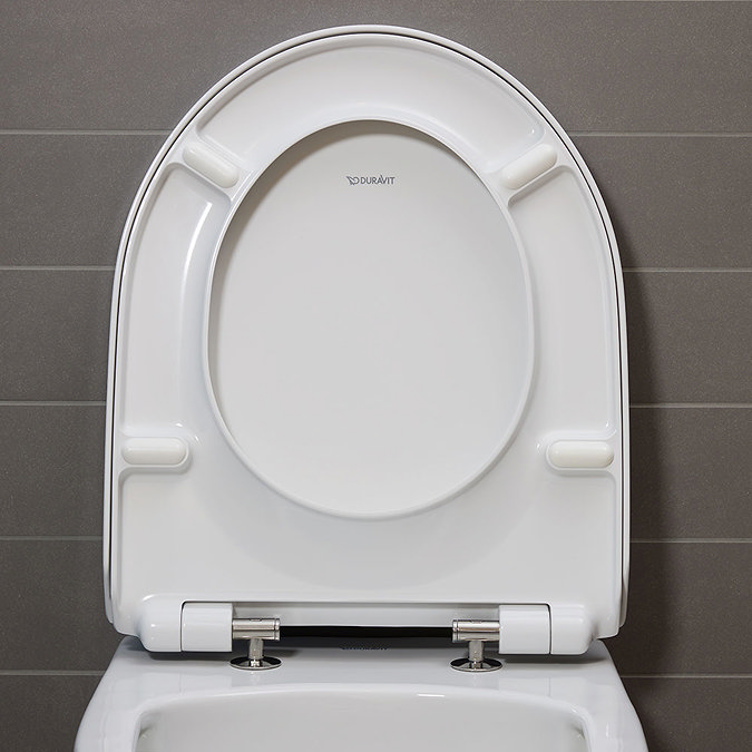 Duravit No.1 WonderGliss Rimless Wall Hung Toilet + Seat Newest Large Image