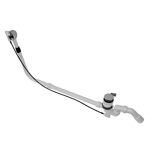 Duravit Quadroval Popup Bath Filler Waste & Overflow with Base Water Inlet