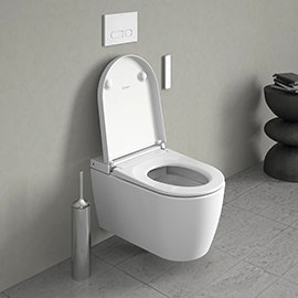 Duravit SensoWash Starck F Lite Compact Wall Hung Shower Toilet + Install Kit Medium Image