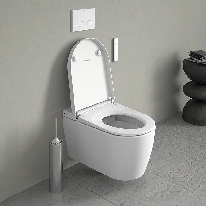 Duravit SensoWash Starck F Lite Compact Wall Hung Shower Toilet + Install Kit Large Image