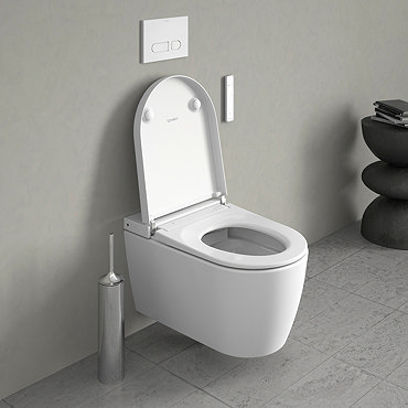 Duravit SensoWash Starck F Lite Compact Wall Hung Shower Toilet + Install Kit  Profile Large Image