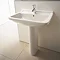 Duravit Starck 3 1TH Basin + Full Pedestal  Profile Large Image