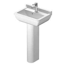 Duravit Starck 3 1TH Basin + Full Pedestal Large Image