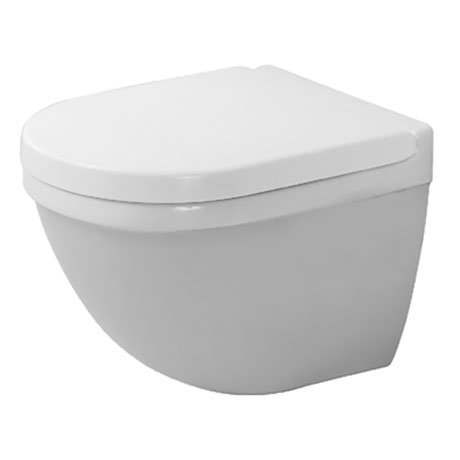 Duravit Starck 3 Compact Wall Hung Toilet + Seat Large Image