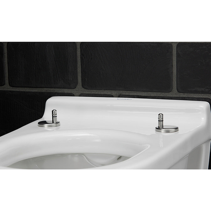 Duravit Starck 3 HygieneGlaze Back to Wall Toilet Pan + Seat Feature Large Image