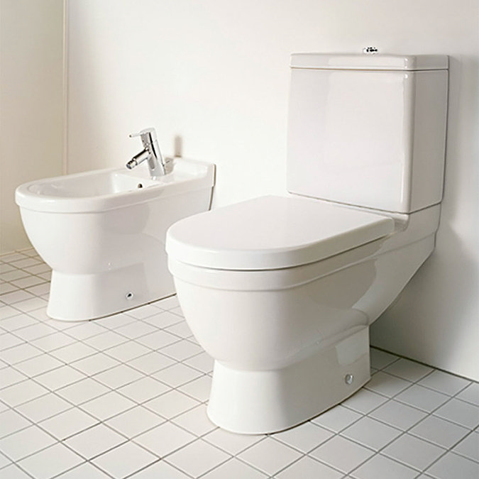 Duravit Starck 3 HygieneGlaze Close Coupled Toilet + Seat  Profile Large Image