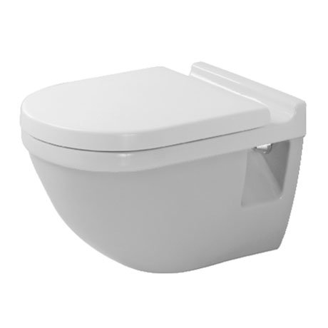 Duravit Starck 3 Wall Hung Toilet Pan + Seat Large Image