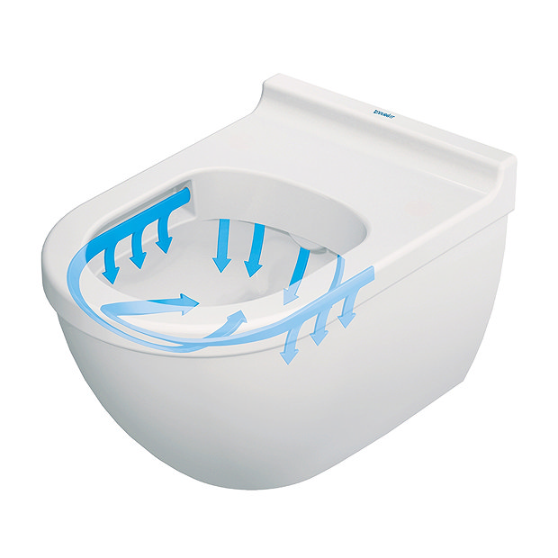 Duravit Starck 3 Rimless Durafix Wall Hung Toilet + Seat