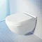 Duravit Starck 3 Rimless HygieneGlaze Durafix Wall Hung Toilet + Seat Standard Large Image