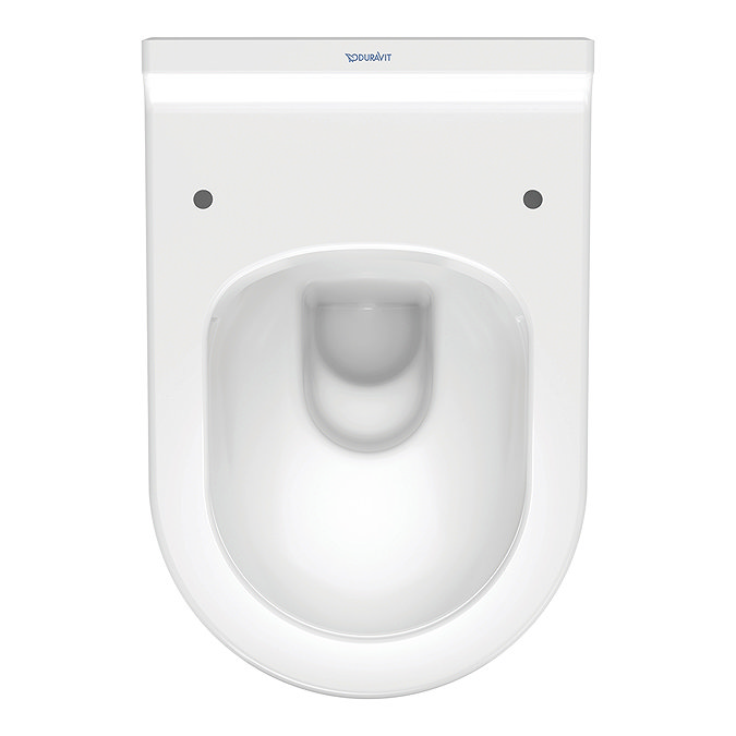 Duravit Starck 3 Rimless HygieneGlaze Durafix Wall Hung Toilet + Seat  In Bathroom Large Image