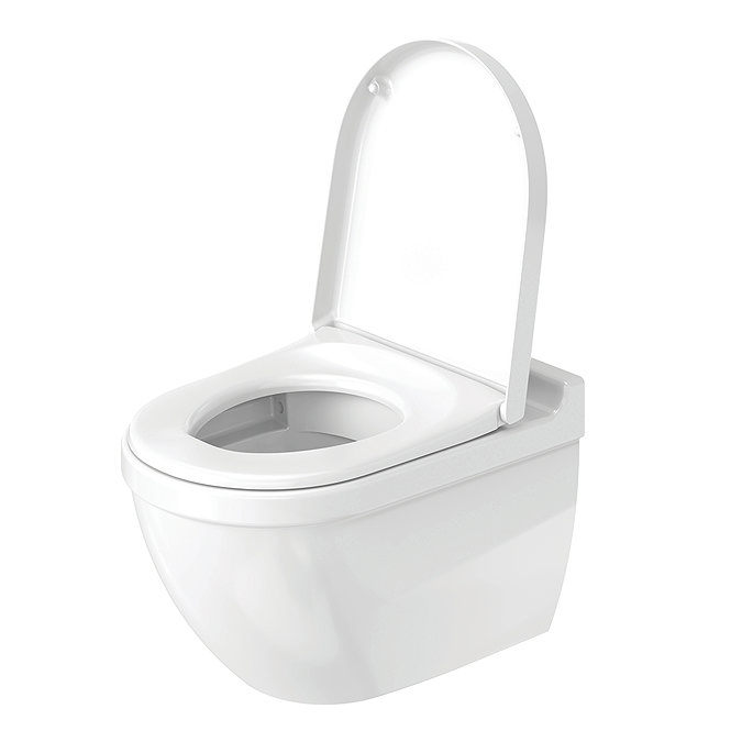 Duravit Starck 3 Rimless HygieneGlaze Durafix Wall Hung Toilet + Seat  additional Large Image