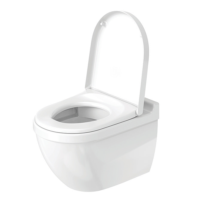 Duravit Starck 3 Rimless HygieneGlaze Durafix Wall Hung Toilet + Seat additional Large Image