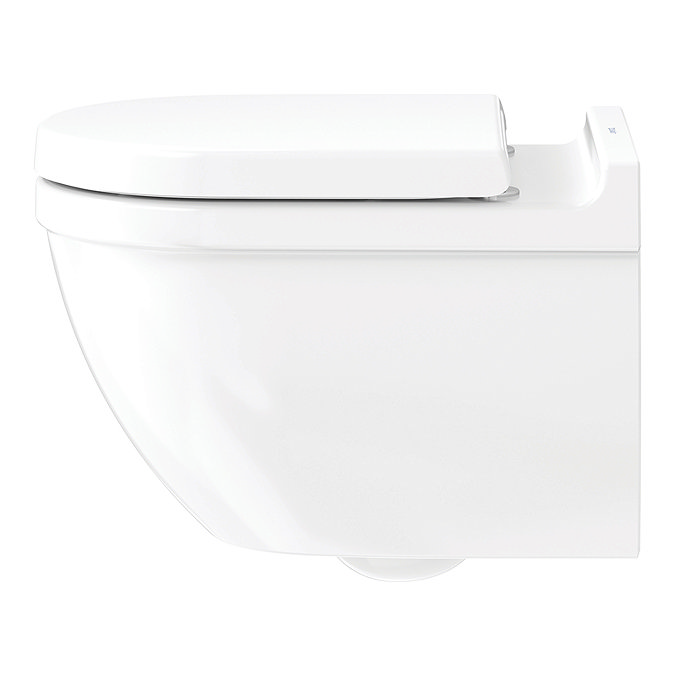 Duravit Starck 3 Rimless HygieneGlaze Durafix Wall Hung Toilet + Seat Newest Large Image