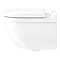 Duravit Starck 3 Rimless HygieneGlaze Durafix Wall Hung Toilet + Seat Newest Large Image